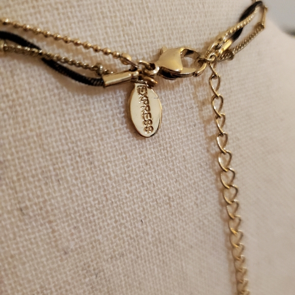 Express Three Row Layered Cross Necklace - Picture 7 of 7